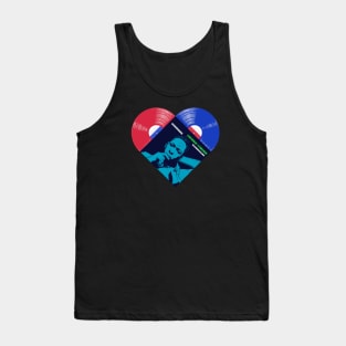 Coltrane Jazz Vinyl Heart In Color Tank Top